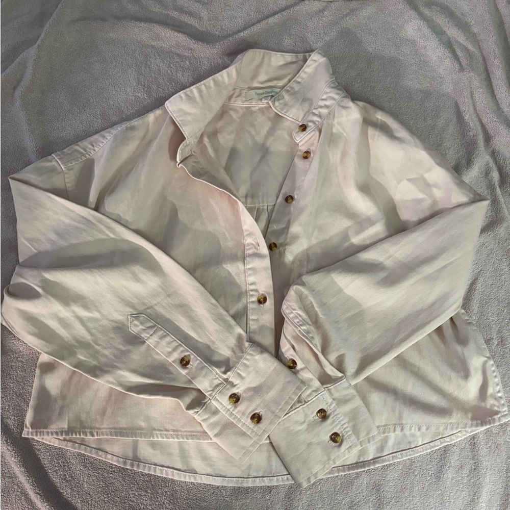 Favorite Daughter light pink Button-Up Top